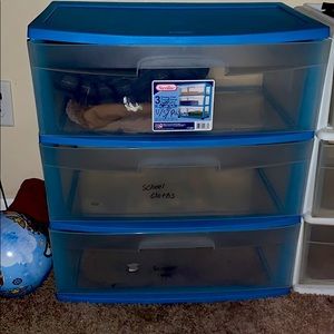 Storage bins/ small dresser